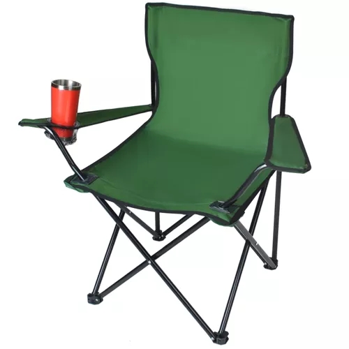 Campingstol / Fiskestol - Sammenklappelig - Grøn