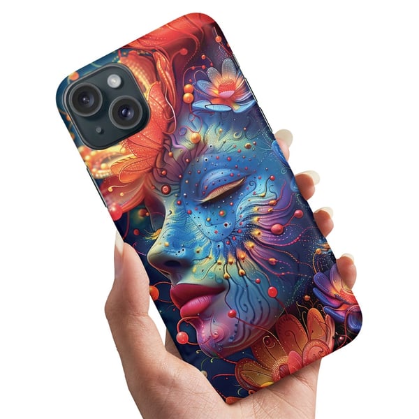 Skal / Mobilskal till iPhone 15 - Psychedelic