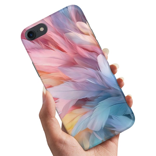 Cover / Mobilcover til iPhone 5 / 5S / SE - Feathers