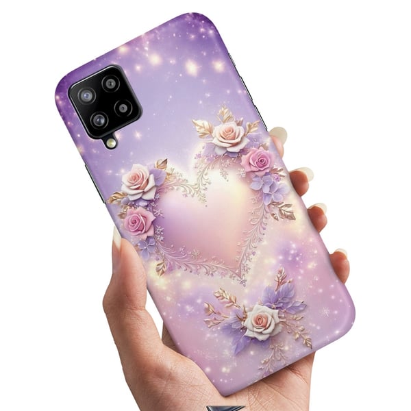 Deksel / Mobildeksel til Samsung Galaxy A12 - Heart