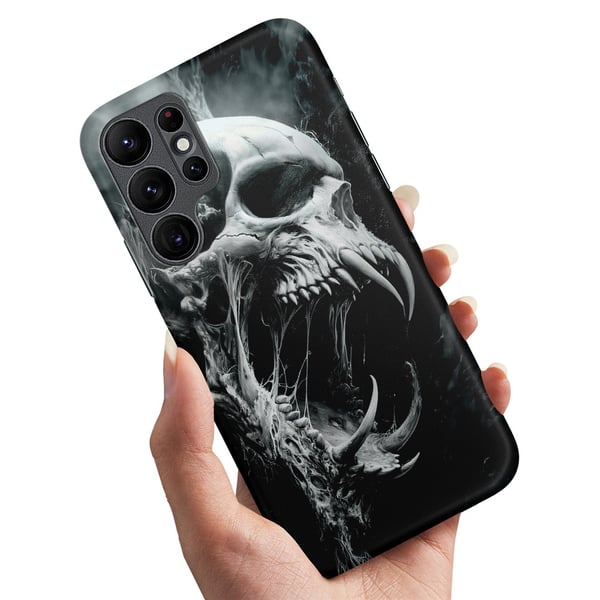 Cover / Mobilcover til Samsung Galaxy S22 Ultra - Skull