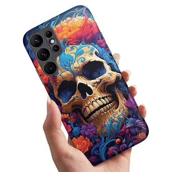 Deksel / Mobildeksel til Samsung Galaxy S22 Ultra - Skull