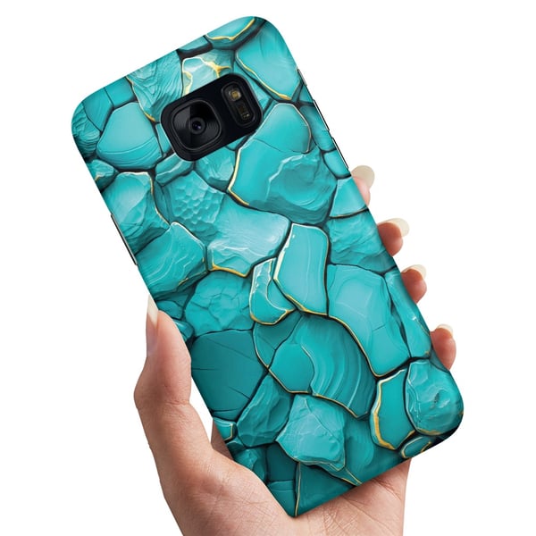 Cover / Mobilcover til Samsung Galaxy S7 - Stones