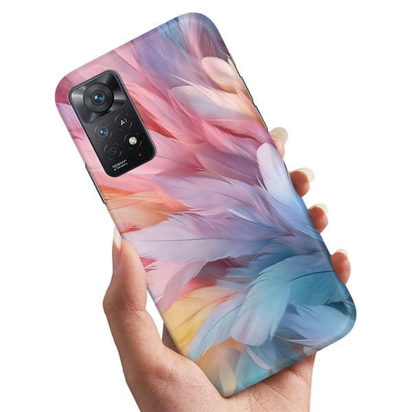 Cover / Mobilcover til Xiaomi Redmi Note 11 - Feathers