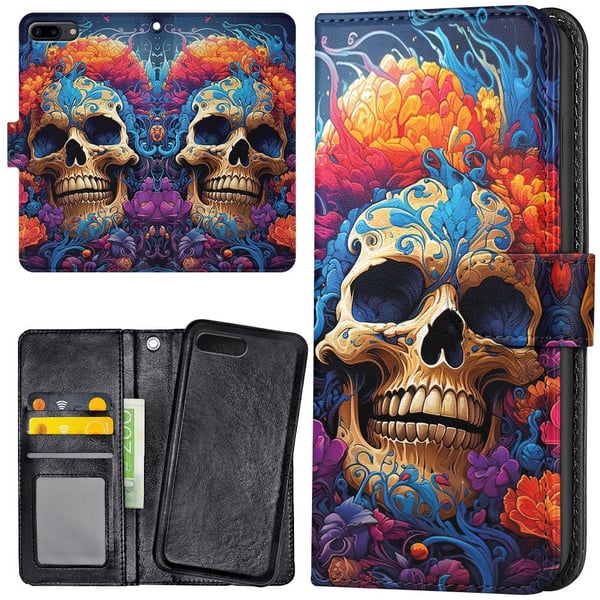 iPhone 7/8 Plus - Mobilcover/Etui Cover Skull