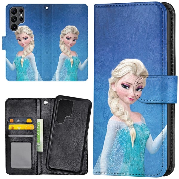 Samsung Galaxy S23 Ultra - Lommebok Deksel Frozen Elsa