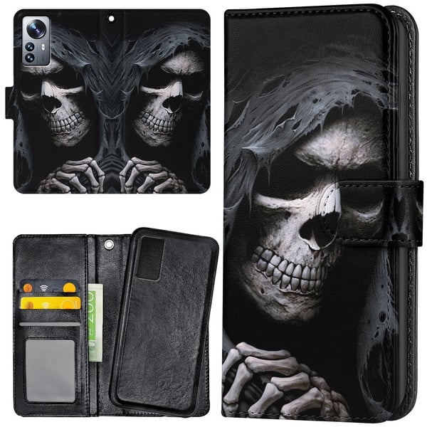 Xiaomi 12 Pro - Lommebok Deksel Grim Reaper