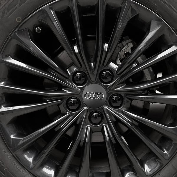 Audi Keskimerkki Auto - 4-Kpl - Svart 69 mm