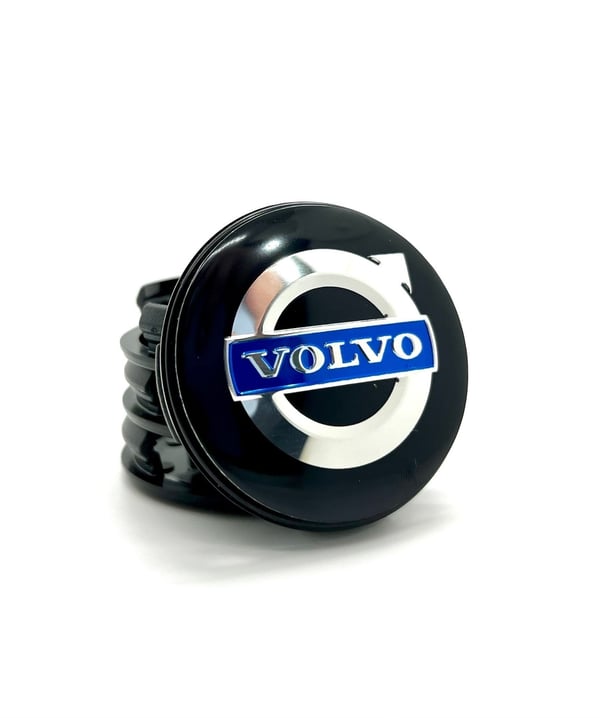 Volvo Centerkapsler til Bil Fælge - 4-pak - 64mm Svart