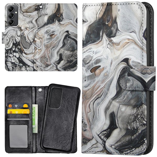Samsung Galaxy S23 FE - Lommebok Deksel Marmor