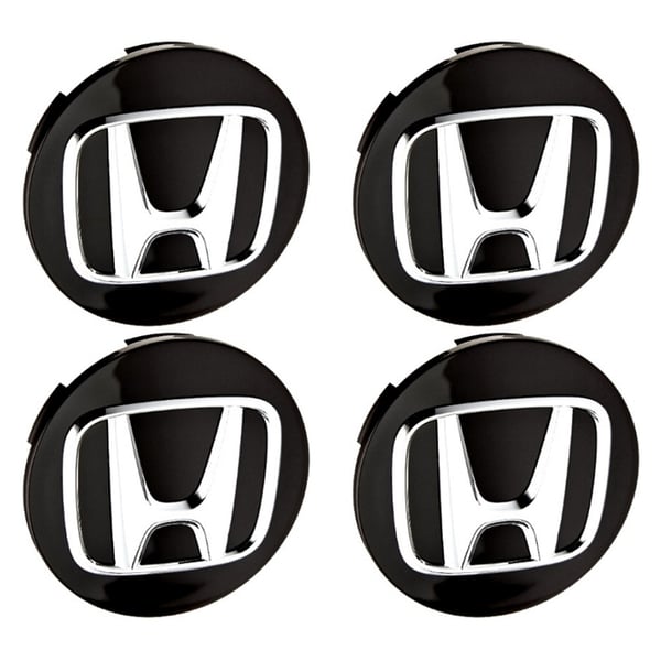 Honda Keskimerkki Auto - 4-Kpl - 58mm - Svart