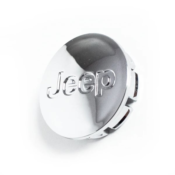 Jeep Keskimerkki Auto - 4-Kpl - 55mm - Silverkrom