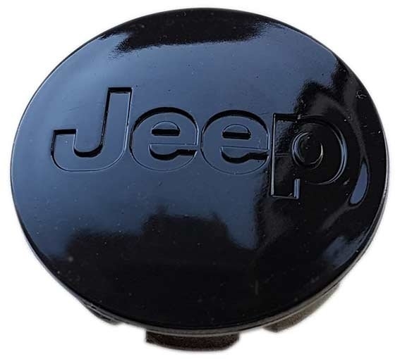 Jeep Senterkopper / Hjulnav Bil Emblem - 4-pak - 64mm - Svart