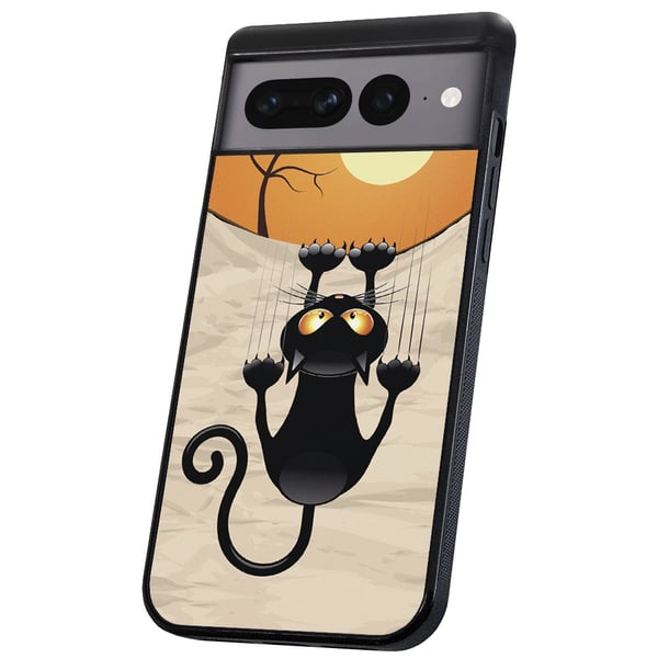 Google Pixel 8A - Kuoret/Suojakuori Raapiva Kissa