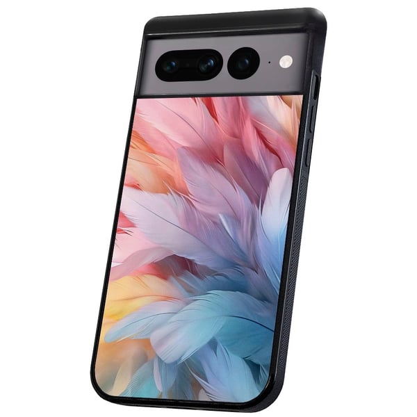 Google Pixel 8A - Skal/Mobilskal Feathers