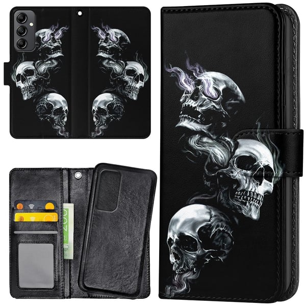 Samsung Galaxy A25 5G - Lommebok Deksel Skulls