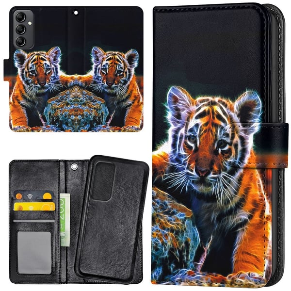 Samsung Galaxy A15 - Lommebok Deksel Tigerunge