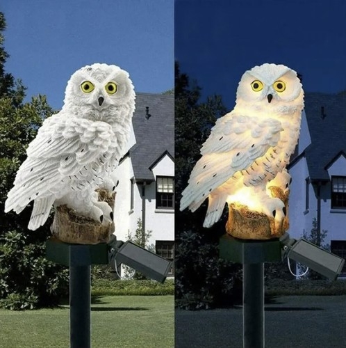 Ugle Havelampe - Lampe til Haven – Solcelle