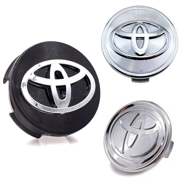Toyota Keskimerkki Auto - 4-Kpl - 62mm - Silver (matt)