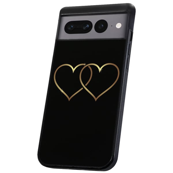 Google Pixel 9/9 Pro - Cover/Mobilcover Double Hearts