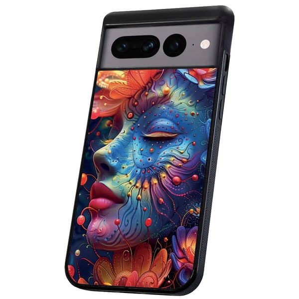 Google Pixel 9/9 Pro - Skal/Mobilskal Psychedelic
