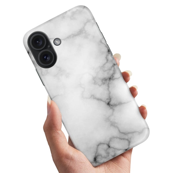 Cover / Mobilcover til iPhone 16 - Marmor