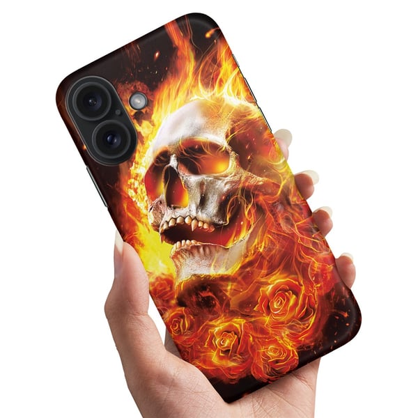 Kuoret / Suojakuoret iPhone 16 - Burning Skull