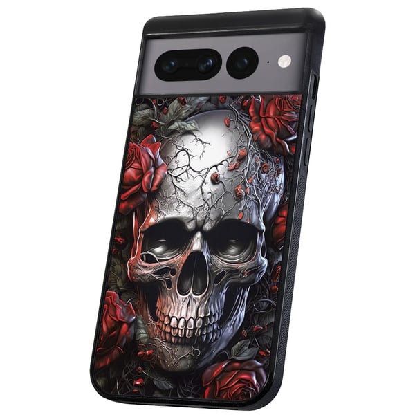 Google Pixel 9 Pro XL - Kuoret/Suojakuori Skull Roses