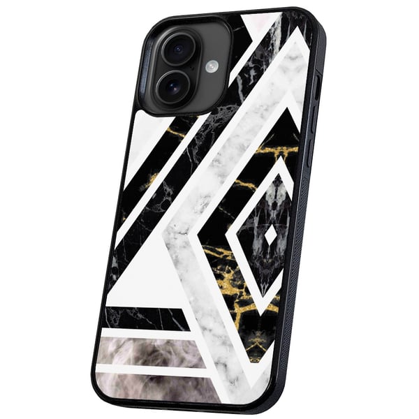 iPhone 16 - Cover/Mobilcover Skræv Mønster