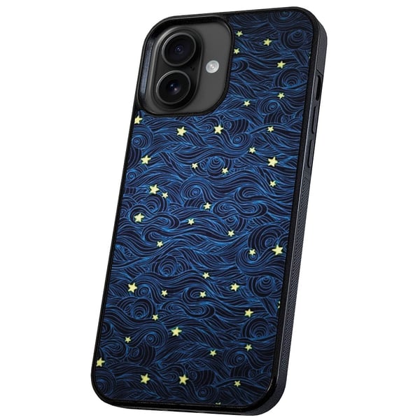 iPhone 16 Plus - Deksel/Mobildeksel Stjernemønster