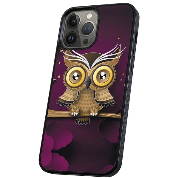 iPhone 16 Pro Max - Cover/Mobilcover Lysbrun Ugle
