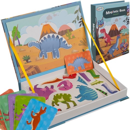 Magnetiskt Pussel för Barn - Dinosaurie