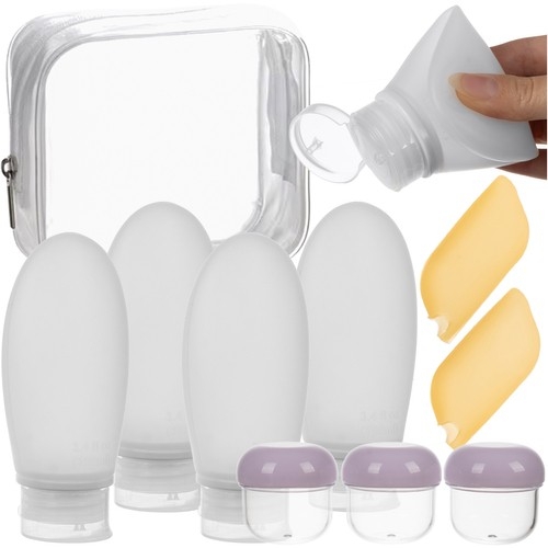 10-Delar - Reseförpackningar - Flask till Resa / Reseflaskor & Necessär