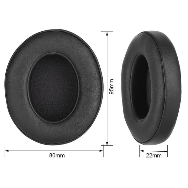 Øreputer til Beats Studio 2 og 3 – Erstatningsputer - Black