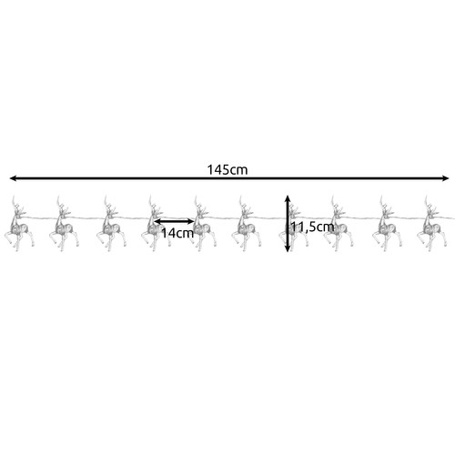Jouluvalot - Porot - 145cm