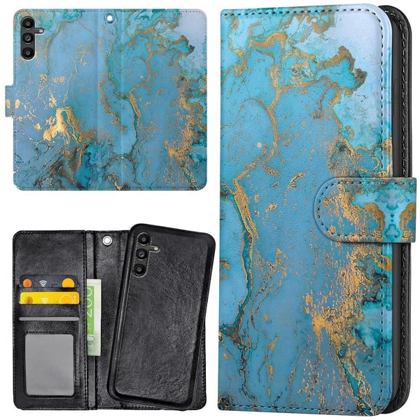 Samsung Galaxy A35 5G - Lommebok Deksel Marmor