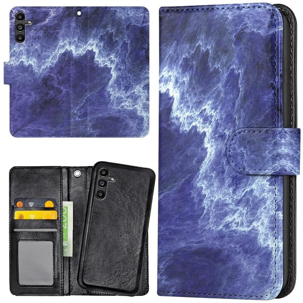 Samsung Galaxy S24 FE - Lommebok Deksel Marmor