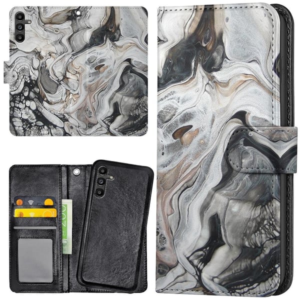 Samsung Galaxy S24 FE - Lommebok Deksel Marmor