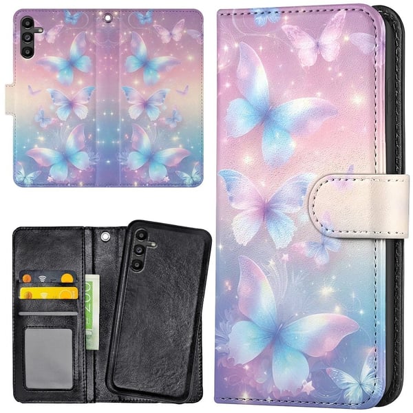 Samsung Galaxy S24 FE - Lommebok Deksel Butterflies