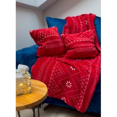 Påslakan Set / Örngott - 160x200 cm - Red