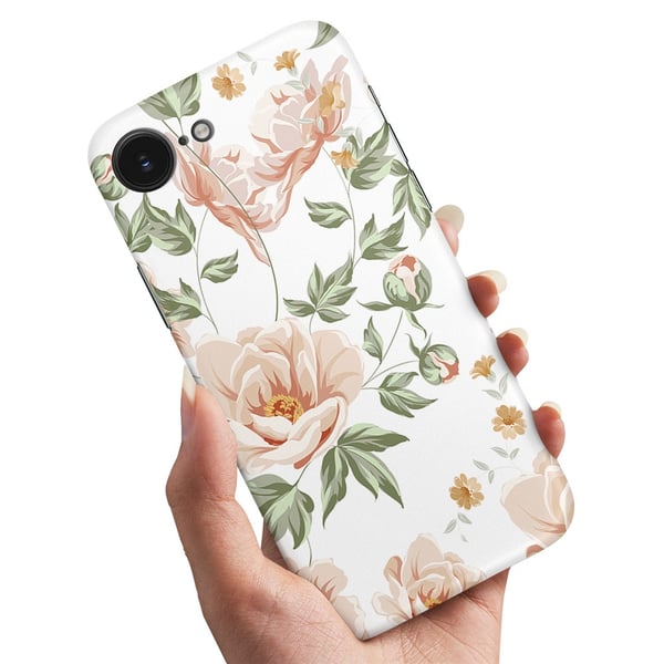 Cover / Mobilcover til iPhone 16e / 17e - Blomstermønster