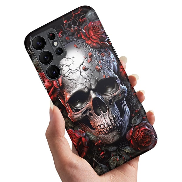 Deksel / Mobildeksel til Samsung Galaxy S25 Ultra - Skull Roses