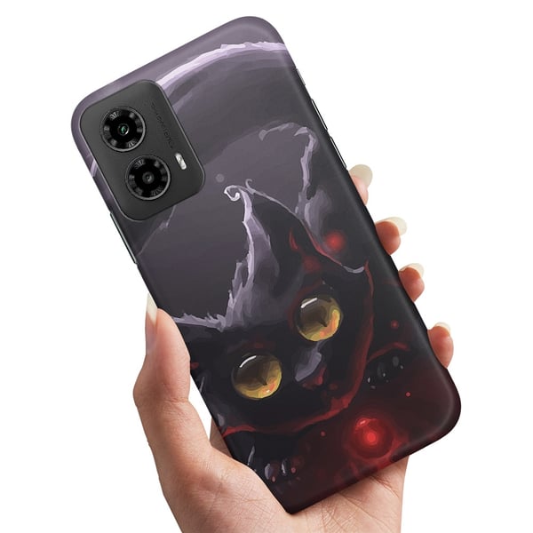 Deksel / Mobildeksel til Motorola Moto G34 5G - Svart Katt