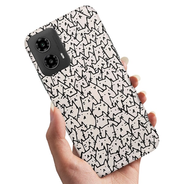Deksel / Mobildeksel til Motorola Moto G34 5G - Kattgruppe