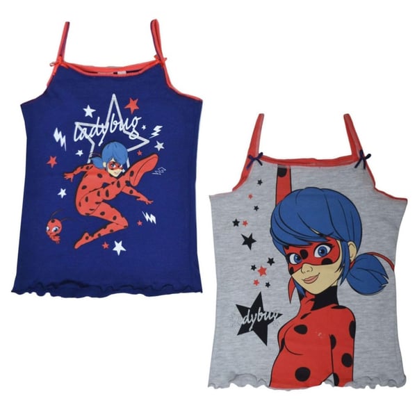 Miraculous Ladybug Linne for Barn - 2-Pakning - 110/116 cm