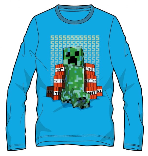 Minecraft Hehkuva Paita Lapsille