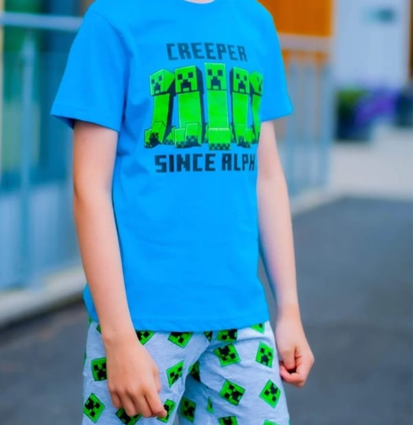 Minecraft Pyjamas för Barn - 12 år
