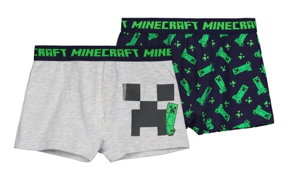 Minecraft Kalsonger för Barn - 2-Pack - 8 år