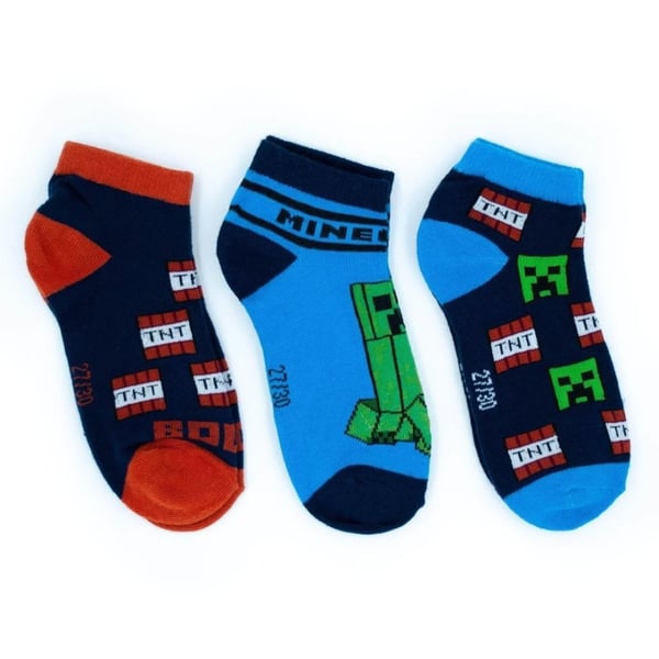 Minecraft Barnstrumpor / Strumpor för Barn - 3-Pack - 23/26