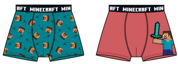 Minecraft Kalsonger för Barn - 2-Pack - 10 år